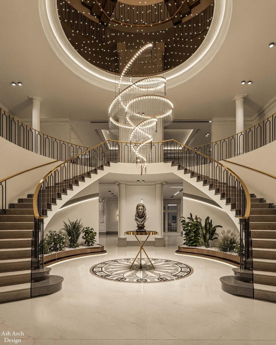 Symmetrical lobby