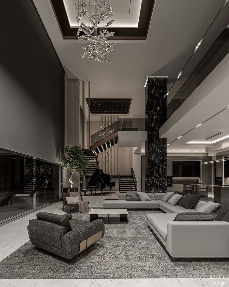 Open plan view