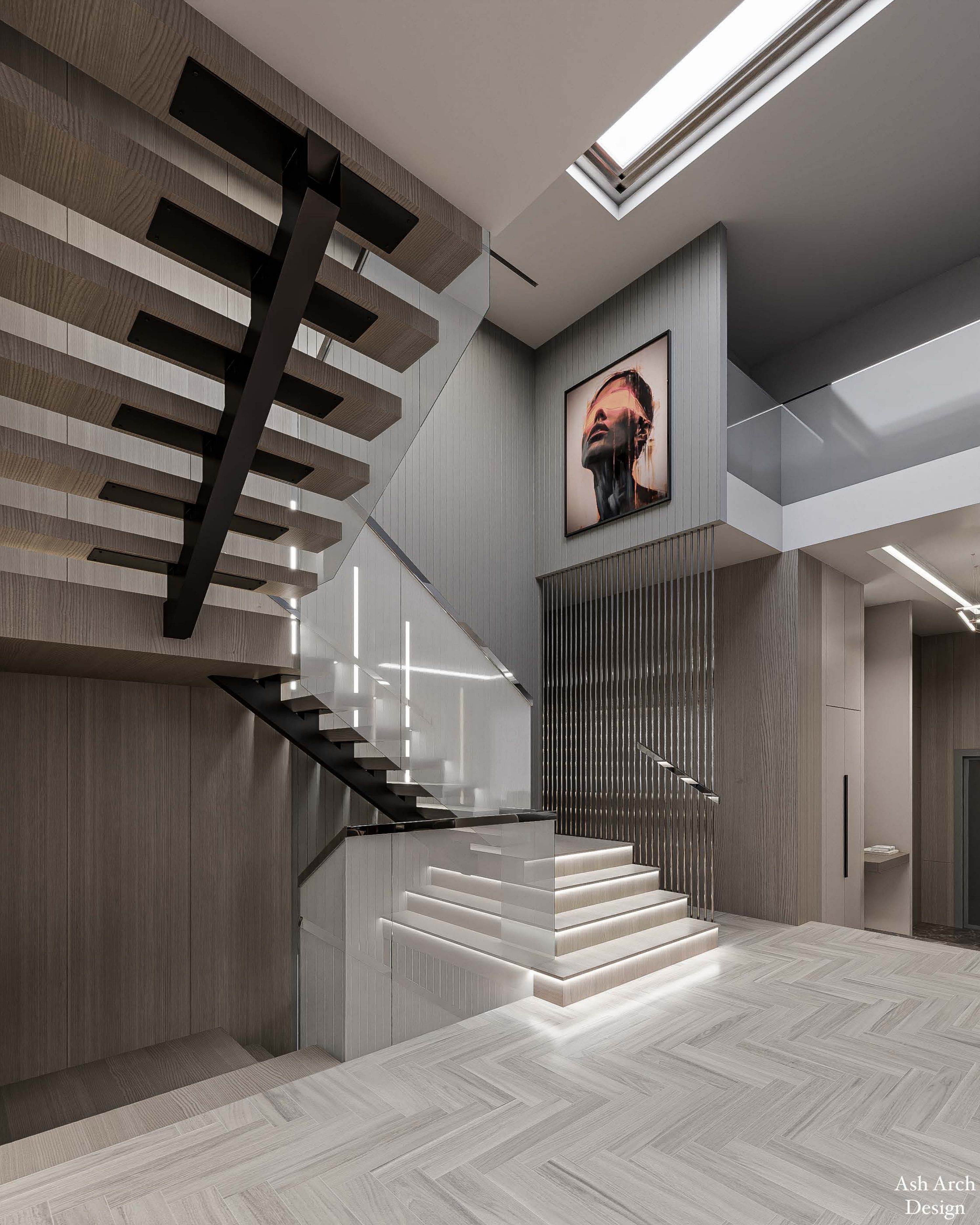 Floating staircase