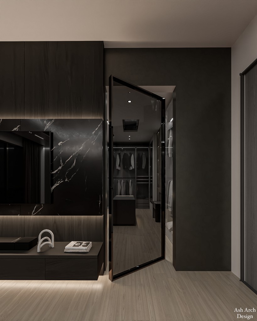 Dressing room entry