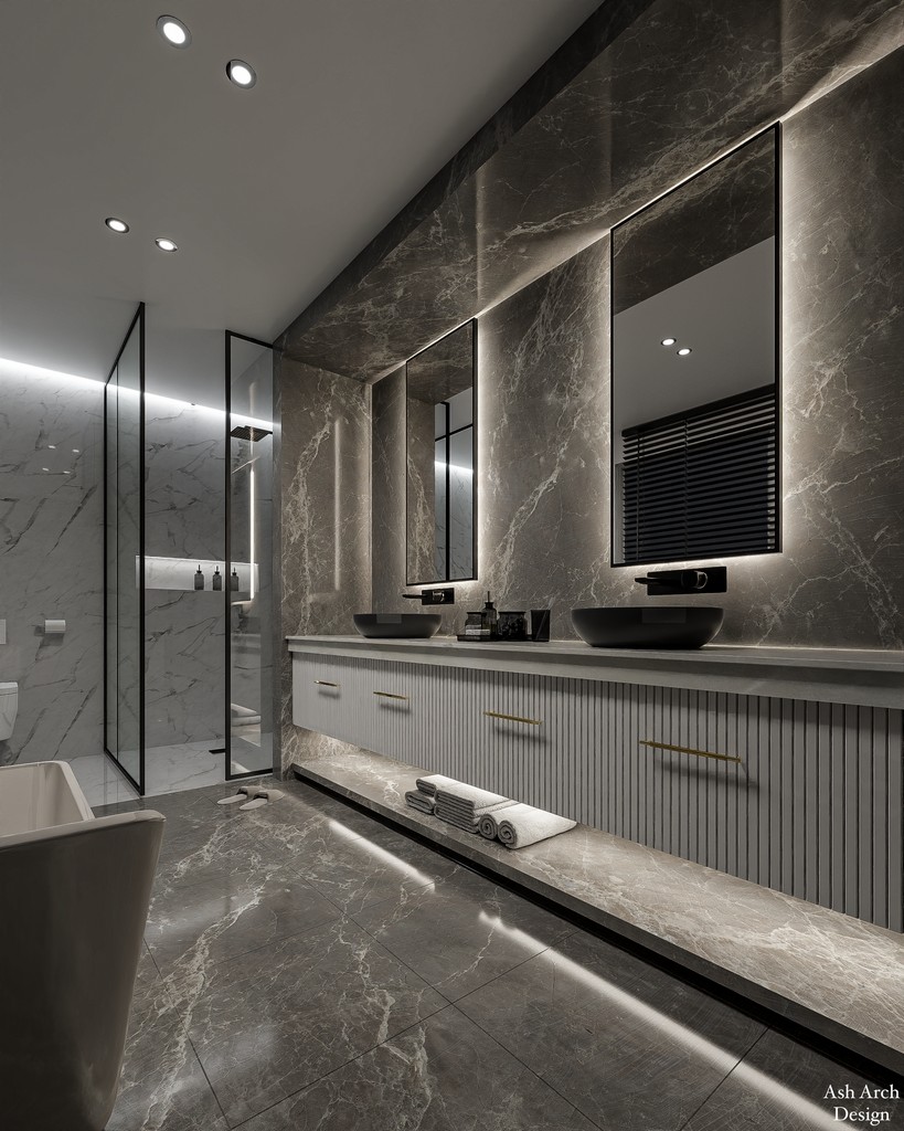 Master bathroom vanity