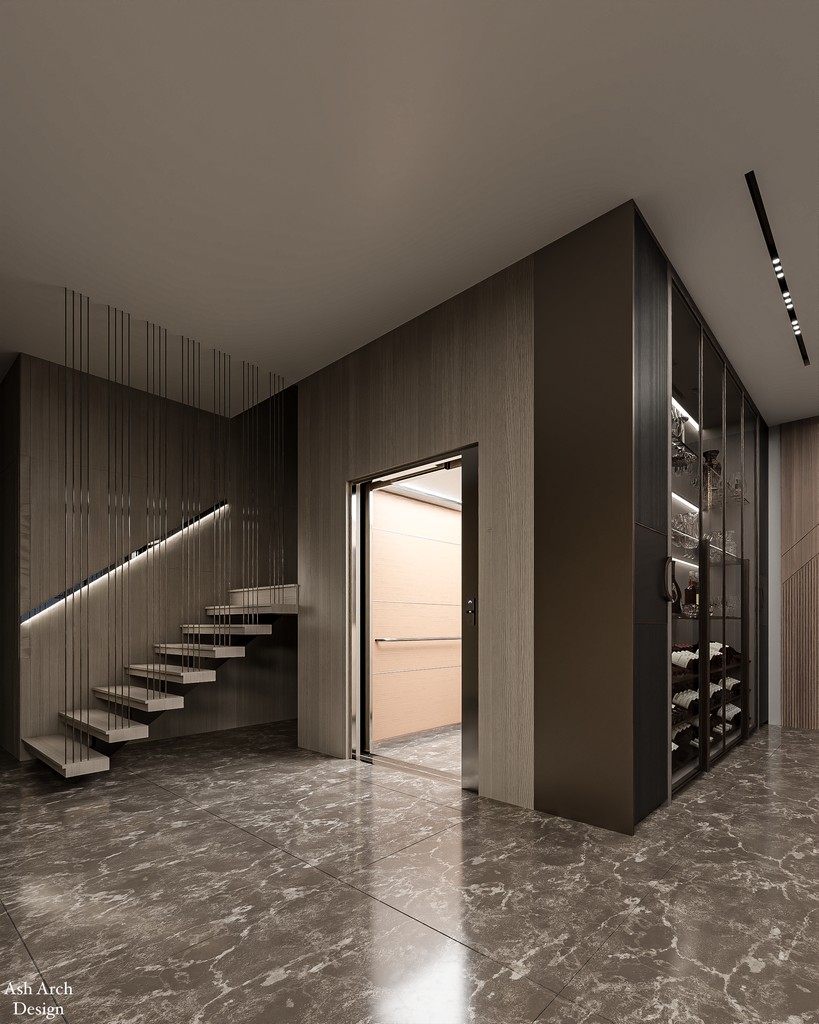 Lower level double height