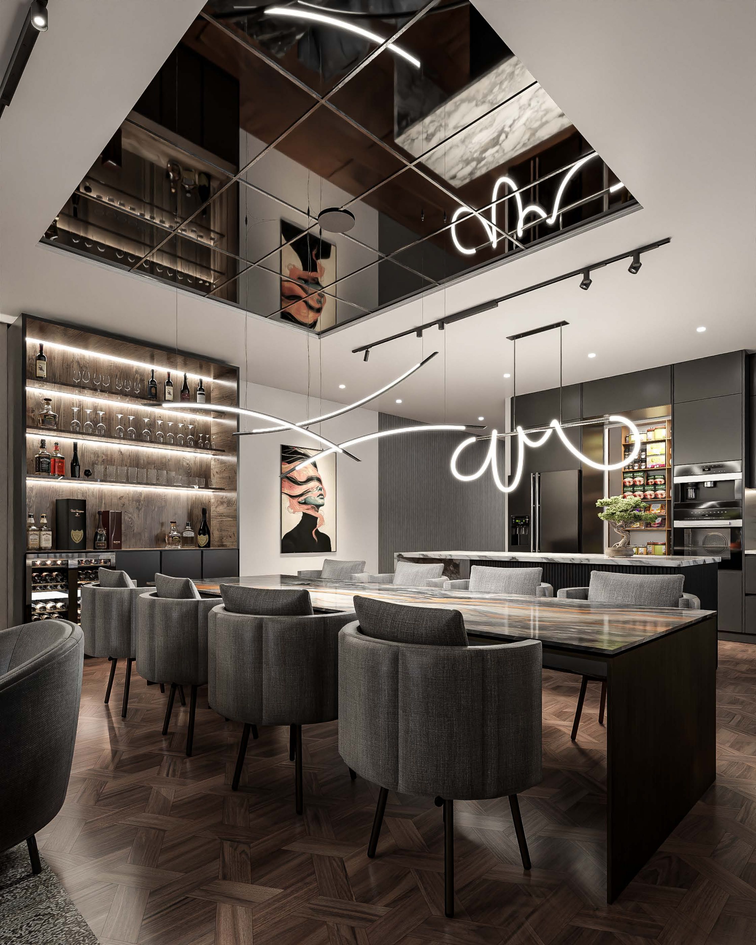 Unit1 dining kitchen overview