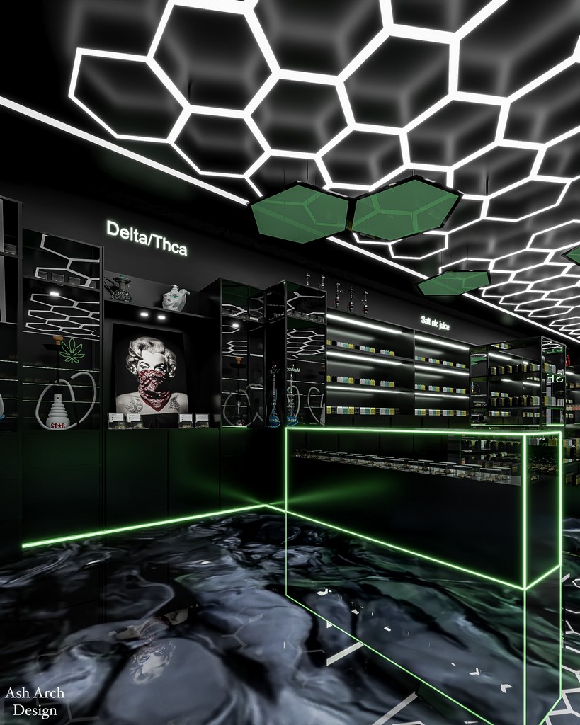 Delta THCA zone and art wall